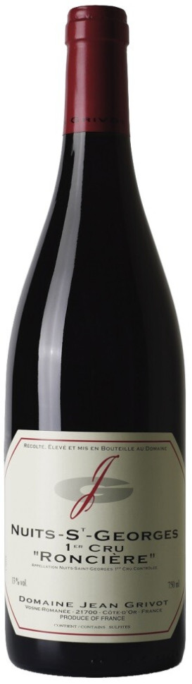 Вино Domaine Jean Grivot Nuits St Georges 1 er Cru Les Roncieres AOC 2009