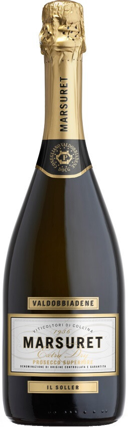 Игристое вино Marsuret Prosecco Valdobbiadene Superiore Il Soller DOCG Extra Dry