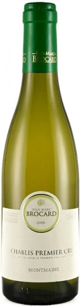 Вино Jean-Marc Brocard, Chablis Premier Cru AOC Montmains 2008, 375 мл