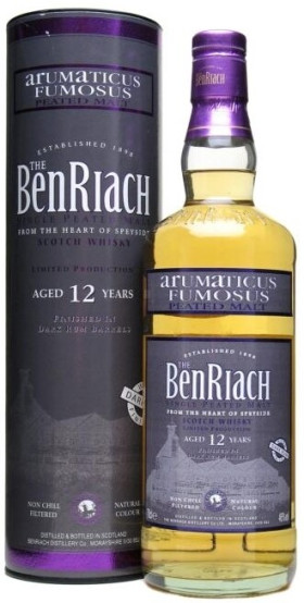 Виски Benriach Arumaticus Fumosus Dark Rum Wood Finish 12 years old In Tube 700 мл