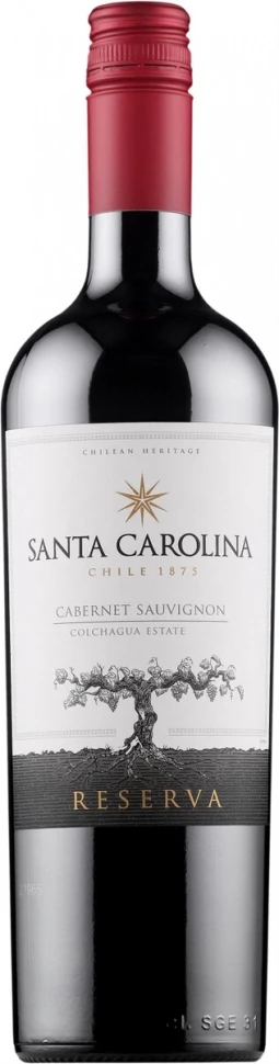 Вино Santa Carolina, Reserva Cabernet Sauvignon, Valle de Colchagua DO, 2014