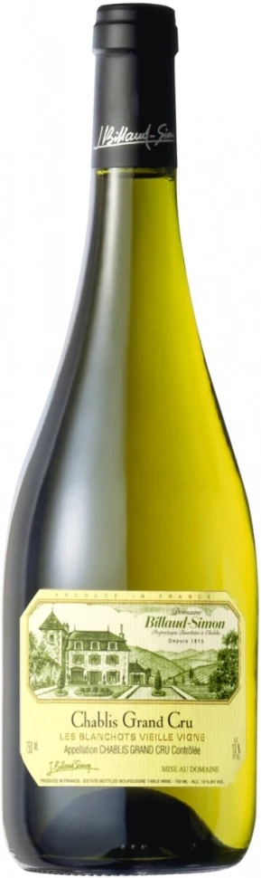 Вино Billaud-Simon, Chablis Grand Cru Les Blanchots Vieille Vigne, 2009