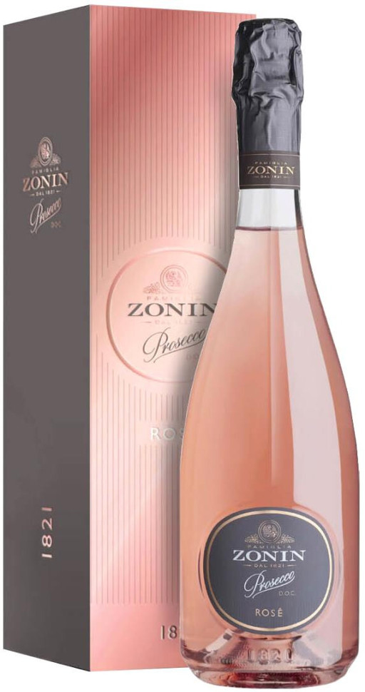 Игристое вино Zonin Prosecco Rose DOC gift box