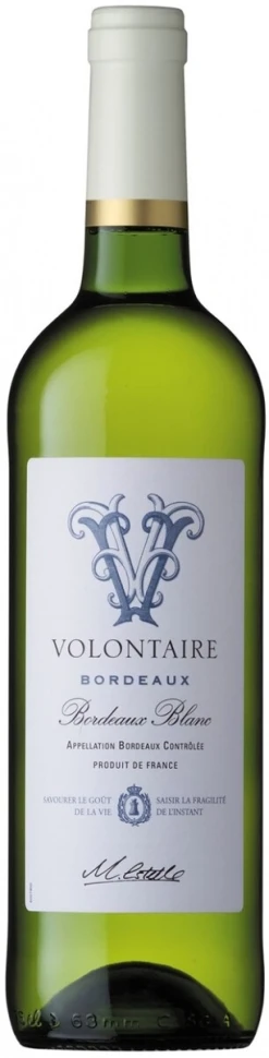 Вино "Volontaire" Blanc, Bordeaux AOC, 2014