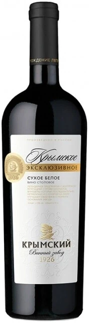 Вино Крымское Эксклюзивное Белое Сухое