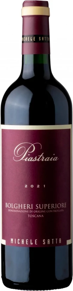 Вино Michele Satta, Piastraia, Bolgheri Superiore DOC, 2021