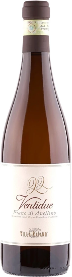 Вино Villa Raiano, Ventidue Fiano di Avellino DOCG, 2013