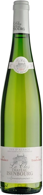 Вино Le Clos du Chateau Isenbourg, Gewurztraminer Les Troubadours, Alsace AOC, 2008