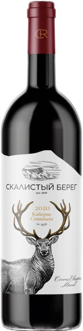 Вино Скалистый берег Каберне Совиньон, 2020, 0.75 л