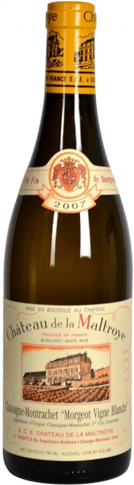 Вино Chateau de la Maltroye, Chassagne-Montrachet Premier Cru Morgeot Vigne Blanche, 2007