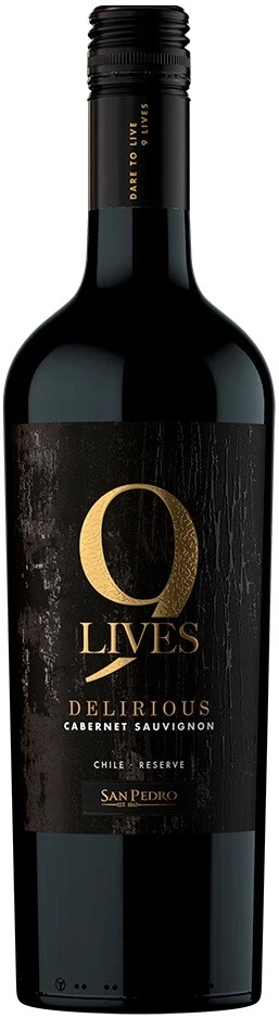 Вино Gato Negro, 9 Lives Delirious Reserve Cabernet Sauvignon, 2020