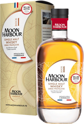 Виски Moon Harbour Dock 1 Single Malt Chateau La Louviere gift box 700 мл
