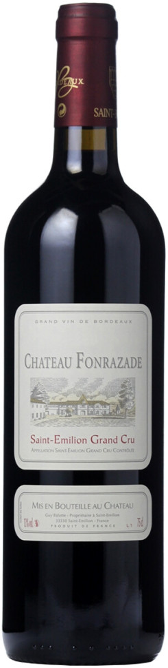 Вино Chateau Fonrazade Saint Emilion Grand Cru AOC 2016