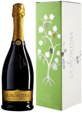Игристое вино La Montina Franciacorta DOCG Brut gift box