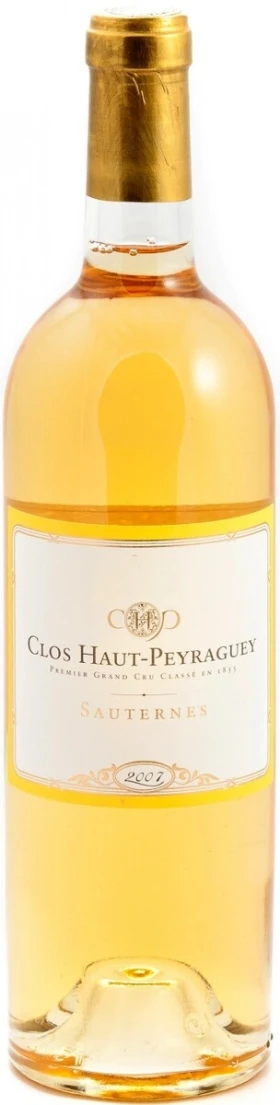 Вино Chateau Clos Haut-Peyraguey, Sauternes AOC 1-er Cru Classe, 2007