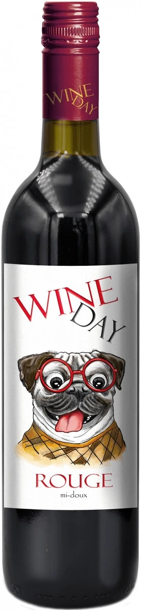 Вино "Wine Day" Rouge Mi-doux