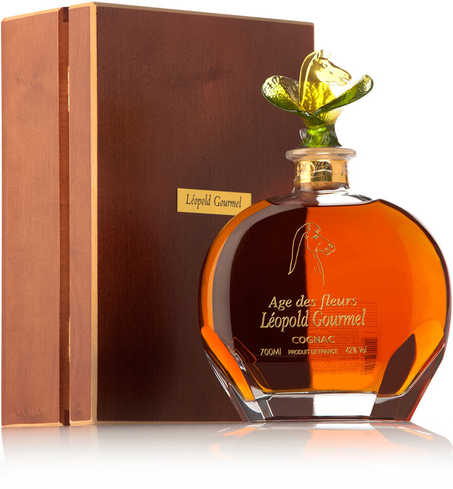 Коньяк Leopold Gourmel Age Des Fleurs Carafe & oak box 700 мл