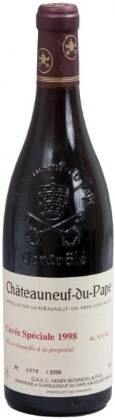 Вино Henri Bonneau Chateauneuf du Pape Cuvee Speciale 1998