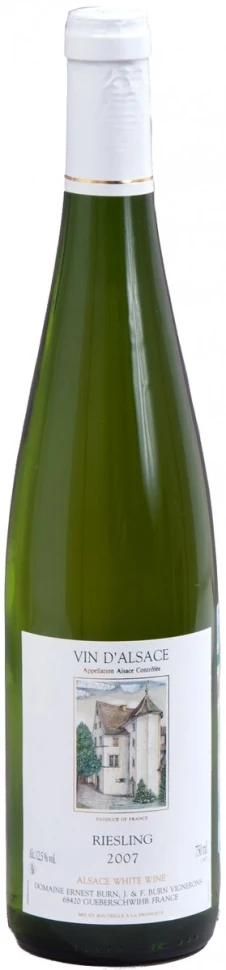 Вино Domaine Ernest Burn, Riesling Alsace AOC, 2007