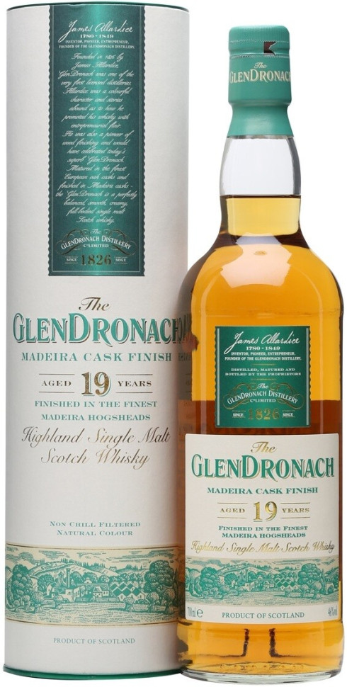 Виски Glendronach Madeira Finish 19 Years Old in tube 700 мл