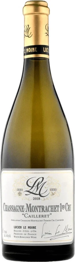 Вино Lucien Le Moine, Chassagne Montrachet Premier Cru Cailleret AOC, 2018