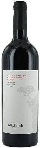 Вино Усадьба Мезыбь Каберне Совиньон-Каберне Фран-Мерло, 2019, 0.75 л