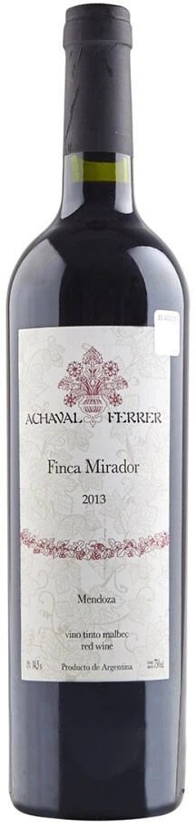 Вино Achaval Ferrer, Finca Mirador, Mendoza, 2013