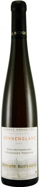 Вино Gewurztraminer AOC Sonnenglanz Grand Cru Vendanges Tardives 2005 500 мл