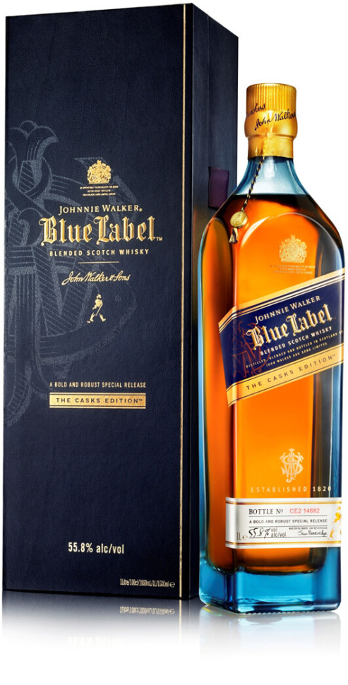 Виски Blue Label Lacquer case gift box 700 мл