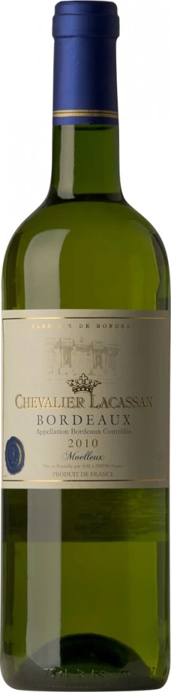 Вино "Chevalier Lacassan" Bordeaux Moelleux, Semi-Sweet, 2010