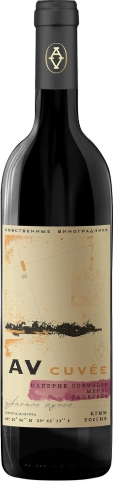 Вино AV cuvee Cabernet Sauvignon-Merlot-Saperavi, 0.75 л