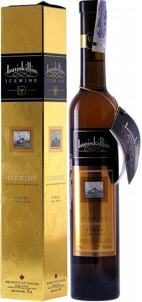 Вино Inniskillin Vidal Oak Aged Icewine 2011 gift box 375 мл