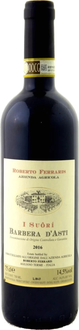 Вино Roberto Ferraris, I Suori, Barbera d'Asti DOCG, 2016