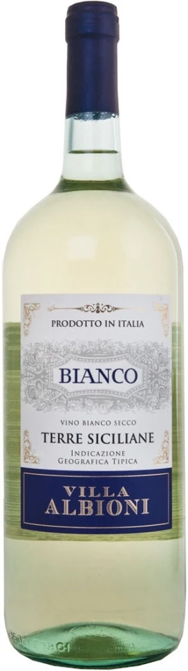 Вино Villa Albioni Bianco, Terre Siciliane IGT, 2018, 1.5 л