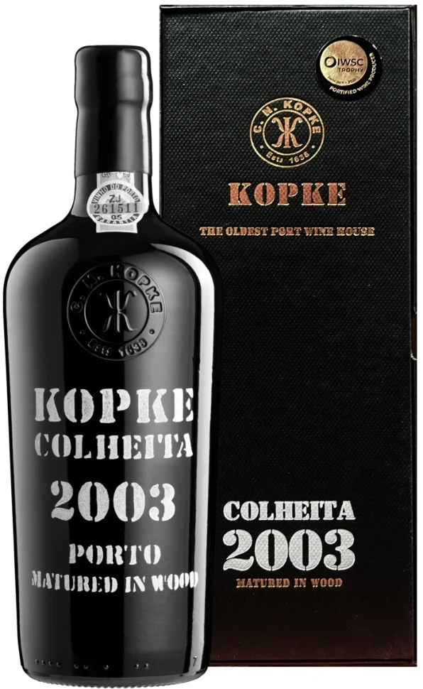 Портвейн Kopke, Colheita 2003 Porto, gift box