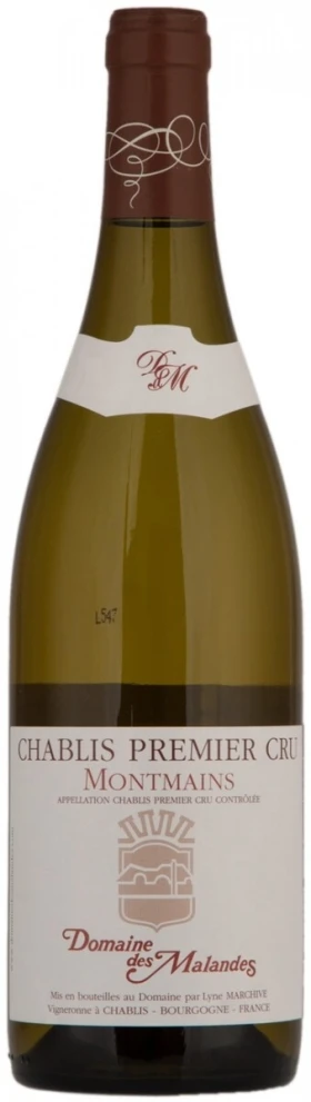 Вино Domaine des Malandes, Chablis Premier Cru Montmains AOC, 2013