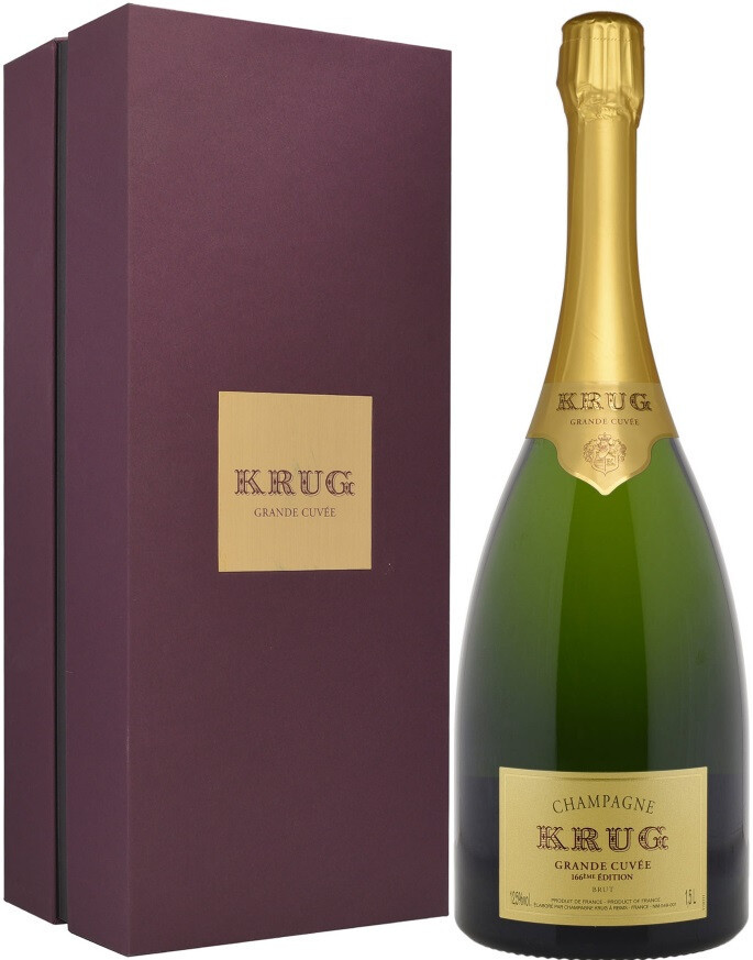 Шампанское Krug Grande Cuvee 166eme Edition Brut gift box 15 л
