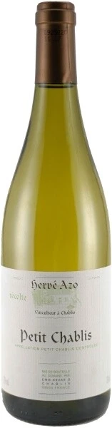 Вино Herve Azo, Petit Chablis AOC, 2008