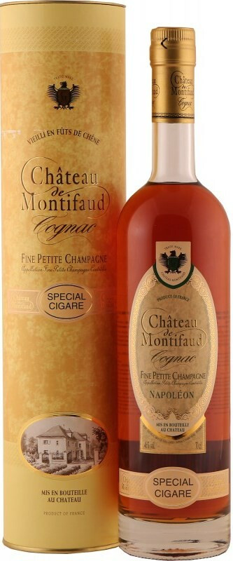 Коньяк Chateau de Montifaud Napoleon Special Sigare Fine Petite Champagne AOC gift tube 700 мл