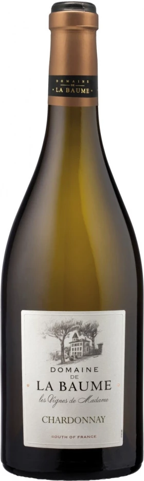 Вино Domaine de La Baume Les Vignes de Madame Chardonnay, Pays d'Oc IGP, 2016
