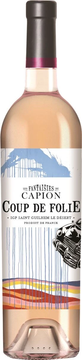 Вино Les Fantaisies de Capion Coup de Folie Rose, Saint Guilhem le Desert IGP, 2017
