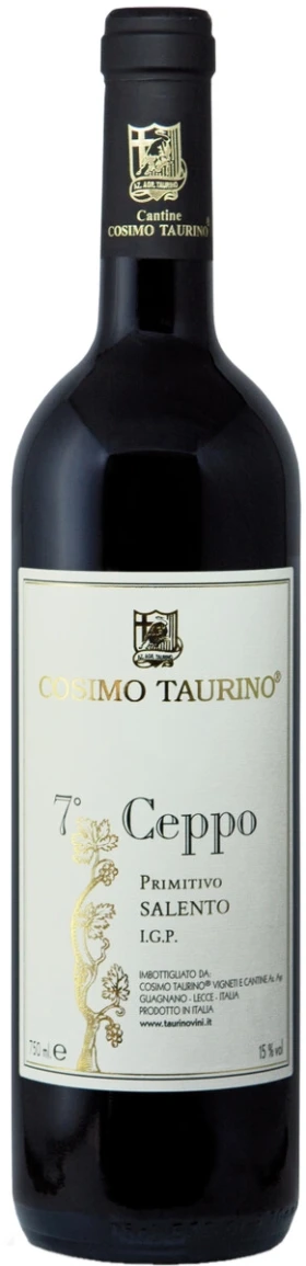 Вино Cosimo Taurino, 7 Ceppo Primitivo Salento IGP