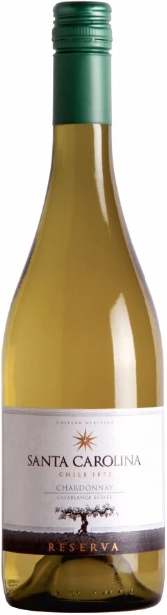 Вино Santa Carolina, Reserva Chardonnay, Valle de Casablanca DO, 2012