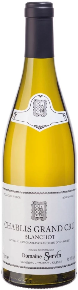 Вино Domaine Servin, Chablis Grand Cru Blanchot AOC, 2016