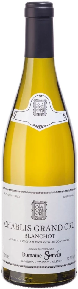 Вино Domaine Servin, Chablis Grand Cru Blanchot AOC, 2016