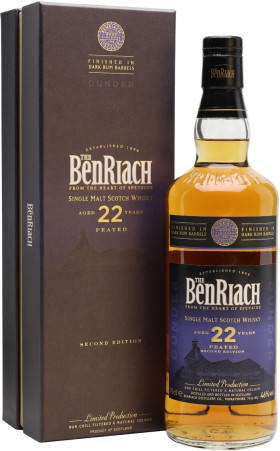 Виски Benriach Dunder Peated 22 Years Old gift box 700 мл
