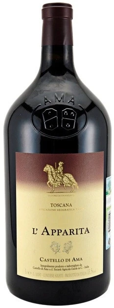 Вино Merlot IGT l'Apparita, 2014, 9 л