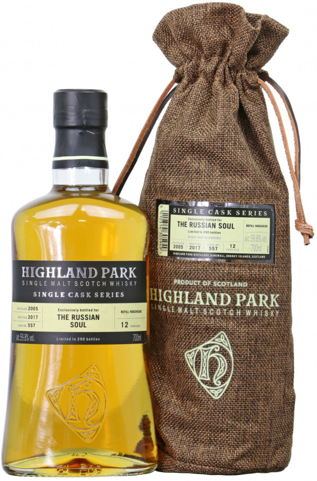 Виски Highland Park Single Cask 12 Years Old 59 8% 700 мл