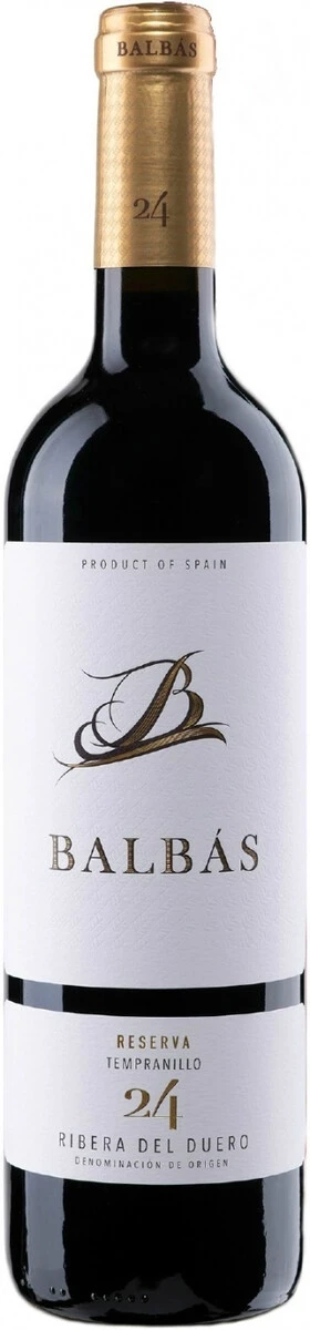 Вино Balbas, Reserva, Ribera del Duero DO, 2016
