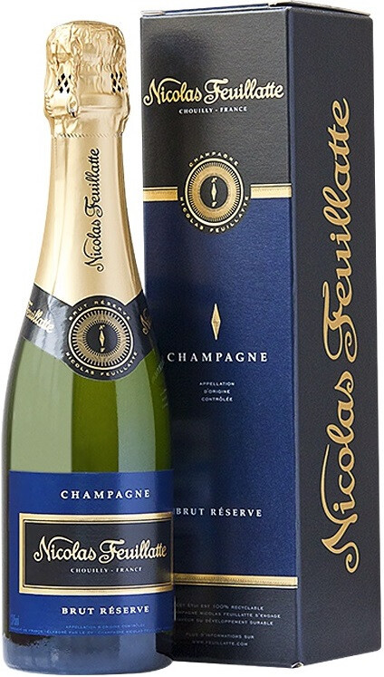 Шампанское Nicolas Feuillatte Brut Reserve Particuliere gift box 375 мл